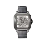 Santos de Cartier Large Skeleton Black ADLC